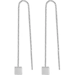 yellow chimes Threader Earrings for Women | Silver Earrings for Girls | Fashion Women Earrings | Long Chain Tassel Threader Earrings | Birthday Gift For Girls Anniversary Gift for Wife-picture-25