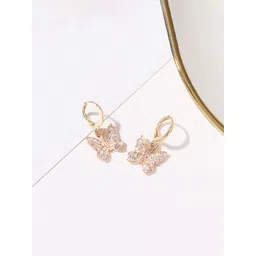 Yellow Chimes White Contemporary Drop Earrings-picture-19