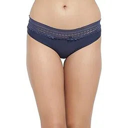 yellow orrange Women's Delicate Both Side Lace Detail Mid Waist Underwear Lingerie Thong Brief Panty_White-picture-22