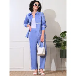 YELLOW PARROT Pure Cotton Shirt Collar Shirt And Trousers image 2