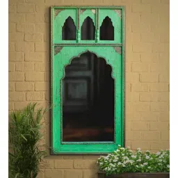 yellow verandah Green Sheesham Wood Decorative Mirror-picture-29