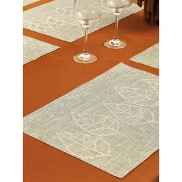 Yellow Weaves 4-pcs Beige Textured Jute Table Placemats-picture-20