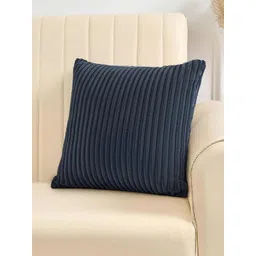 Yellow Weaves Grey Melange Striped Square Cushion Covers-picture-29