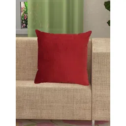 Yellow Weaves Maroon Velvet Square Cushion Covers-picture-14