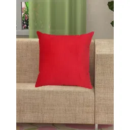 Yellow Weaves Red Velvet Square Cushion Cover-picture-28