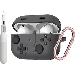 Yellowinc Retro Game Console Case Cover for Apple Airpods Pro 3 (2025) with Cleaning Pen & Carabiner (Black, Game Console)-image-24