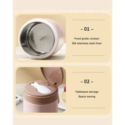 yelona Colourblock Stainless Steel Lunch Pot image 5