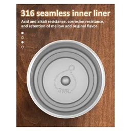 YELONA Blue Stainless Steel Coffee Tumbler 420 ML image 4