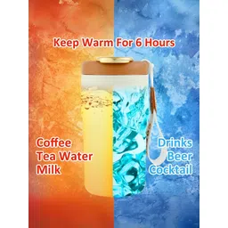 YELONA Blue Stainless Steel Coffee Tumbler 420 ML image 3