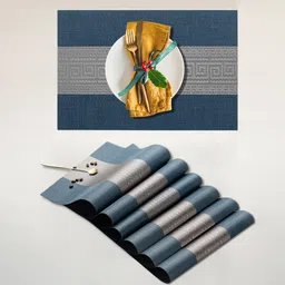 yelona Rectangular Pack of 6 Table Placemat-picture-11