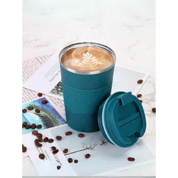 YELONA Teal Blue Insulated Stainless Steel Coffee Tumbler 380 ML-picture-15