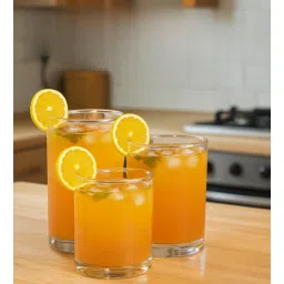 Yera Prima Austin Zest Designer Tumbler Set of 6, 210 ml Each | Transparent | Hot & Cold Drinks, Juice, Cocktail, Milkshake, Smoothie | Ideal for Home, Party, Restaurant, Gifting | Special Occasions-picture-25