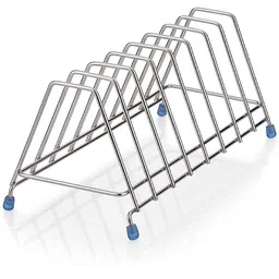 yes kitchen Plate Kitchen Rack Thali Rack,Dish Rack,Plate Stand,Dish Stand Lid Utensil 8 Section Steel-picture-17