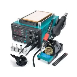 YIHUA 853AAA-I basic version 3 in 1 digital SMD soldering desoldering hot air gun preheat BGA rework soldering station-picture-52