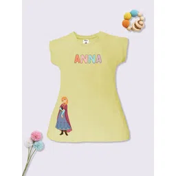 YK Disney Anna Printed A-Line Dress image 1