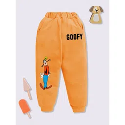 YK Disney Boys Goofy Print Cotton Joggers-picture-45