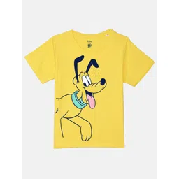 YK Disney Boys Graphic Goofy Printed Pure Cotton T-shirt-picture-15
