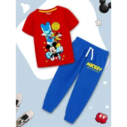 YK Disney Boys Mickey & Friends Printed T-shirt With Trousers-picture-43
