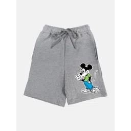 YK Disney Boys Mickey Mouse Printed Regular Fit Mid-Rise Short-picture-50