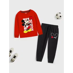 YK Disney Boys Mickey Mouse Printed T-shirt with Trousers-picture-24