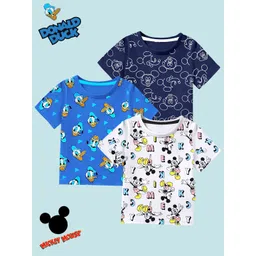 YK Disney Boys Pack Of 3 Graphic Printed Round Neck T-shirt-picture-48
