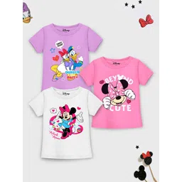 YK Disney Girls 3 Printed Applique T-shirt-picture-18