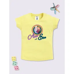 YK Disney Girls Anna And Elsa Printed T-shirt-picture-13