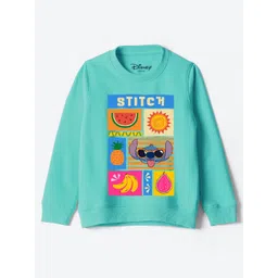 YK Disney Girls Graphic Printed Round Neck Cotton Pullover Sweatshirt-picture-34