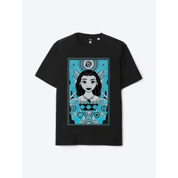 YK Disney Girls Graphic Printed Round Neck Cotton T-shirt-picture-22
