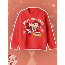 YK Disney Girls Mickey Mouse Printed Pullover Sweatshirt-picture-34