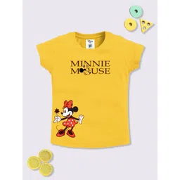 YK Disney Girls Minnie Mouse Printed Cotton T-shirt-picture-34