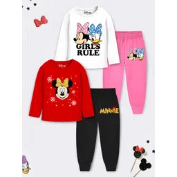 YK Disney Girls  Pack of 2 Graphic Printed Night suits-picture-17