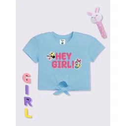 YK Disney Girls Print Cotton Crop Top-picture-21