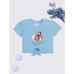 YK Disney Girls Print Cotton Crop Top-picture-30