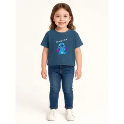 YK Disney Girls Snitch Printed Pure Cotton Boxy Fit T-shirt-picture-29