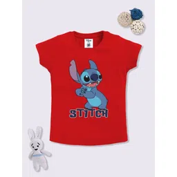 YK Disney Girls Stitch Printed T-shirt-picture-37