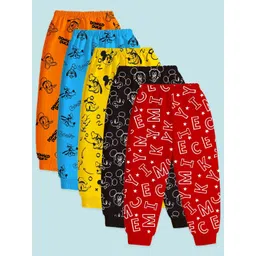 YK Disney Kids Pack Of 5 Printed Regular-Fit Track Pants-picture-19