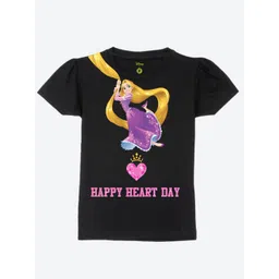 YK Disney Print Puff Sleeve Cotton Top-picture-27