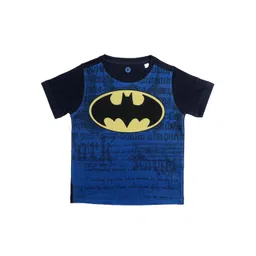 YK Justice League Boys Navy Blue Batman Printed Round Neck T-shirt-picture-39