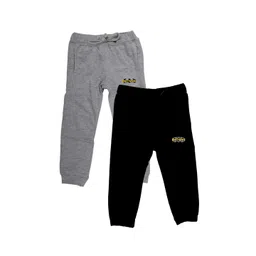YK Justice League Boys Pack Of 2 Solid Joggers with Batman Print Detail-picture-27