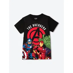 YK Marvel Boys Avengers Printed Applique T-shirt-picture-31