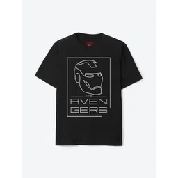 YK Marvel Boys Avengers Printed Oversized Pure Cotton T-shirt-picture-47