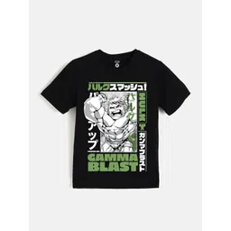 YK Marvel Boys Black Pure Cotton Tshirts-picture-15