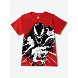 YK Marvel Boys Graphic Printed Round Neck Cotton T-shirt-picture-24