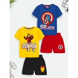 YK Marvel Boys Pack Of 2 Printed T-shirt with Shorts-picture-36