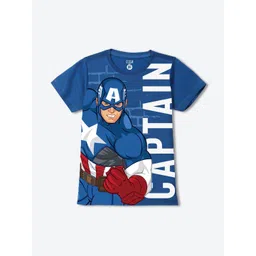 YK Marvel Boys Printed Applique T-shirt-picture-38