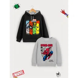 YK Marvel Boys Printed Hooded Sweatshirt-picture-31