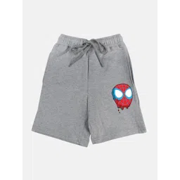 YK Marvel Boys Spider Man Printed Mid-Rise Regular Fit Shorts-picture-35