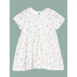 YK Organic Print Organic Cotton Fit & Flare Dress-picture-18