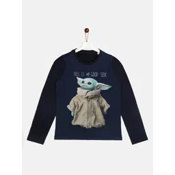 YK Star Wars Boys Navy Blue Printed T-shirt-picture-16